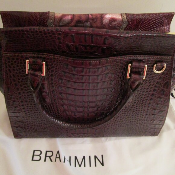 Brahmin  Priscilla  Red Verona Satchel - Picture 2 of 11